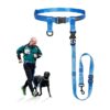 Hands-Free Dog Leash with Adjustable Waist Belt for Walking Hiking and Running Large Dogs