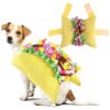 Handsome Taco-Themed Halloween Pet Costume for Small to Medium Size Dogs