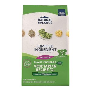 Happy and Healthy Small Breed Adult Dog Food with Vegan Protein and Plant Based Nutrition