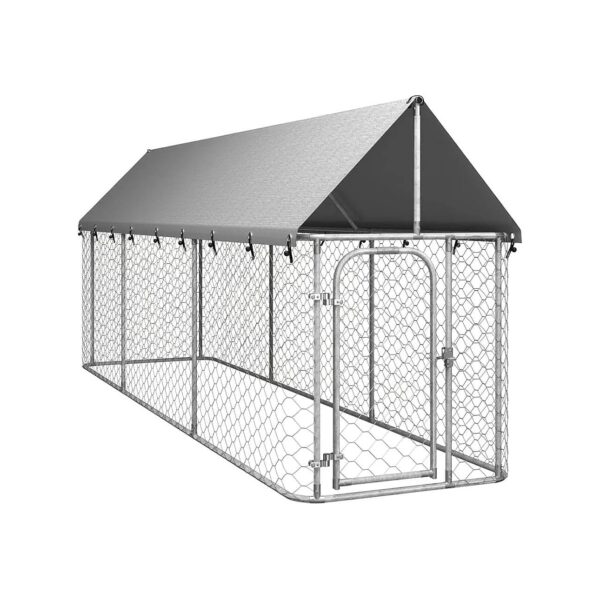 Hardy Outdoor Dog Kennel and Playpen House with Roof for Yard