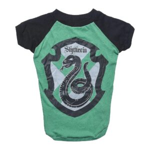 Harry Potter Slytherin Licensed Pet Apparel for Small Dogs in Black