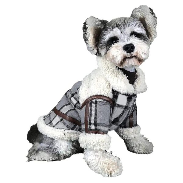 Have Plaid Dog Sweater, Fleece Lined, Small Dog Jacket for Puppy