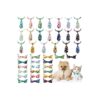 Haves 40-Piece Set Dog Bow Tie Collar Adjustable Cooling Summer Fashion Accessories