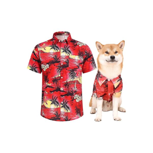 Hawaiian Style Dog Shirts for Small Medium Large Dogs with Versatile Functions