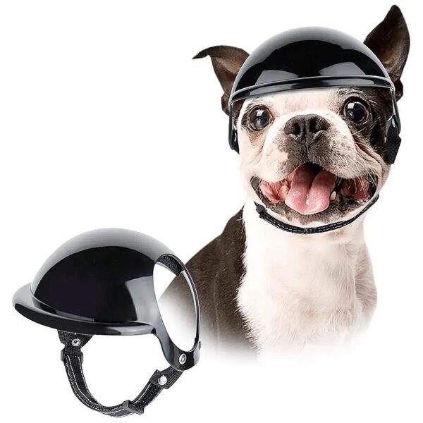 Head Protection Safety Dog Helmet for Small Dogs with Adjustable Strap and Ear Holes