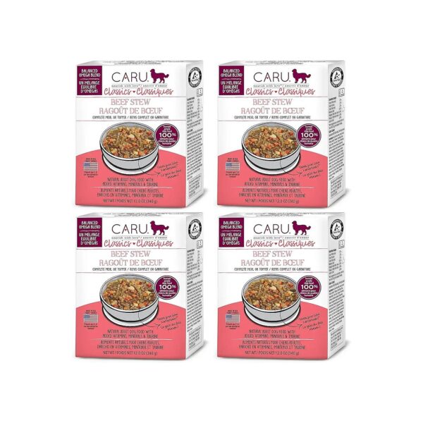 Healthy Beef Stew Wet Dog Food or Toppers with Omega Blend for Adult Dogs