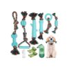 Healthy Cotton Rope and Rubber Teething Toys for Small Medium Dogs