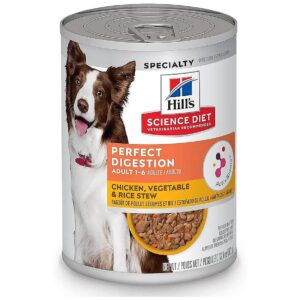 Healthy Digestion for Adult Dogs, Wet Food with Chicken, Vegetable, Rice Stew