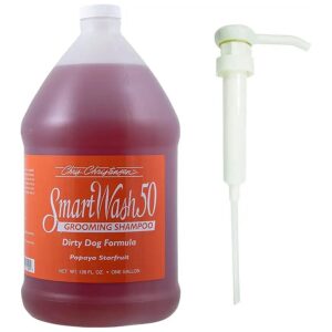 Healthy Dog Coats with Ultra Concentrated Papaya Starfruit Shampoo and Easy Dispenser