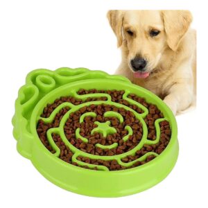 Healthy Dog Feeding Green2 Slow Feeder Bowl with Extended Slow Feeding Capability