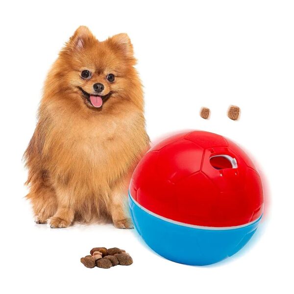 Healthy Eating and Entertainment Toy for Small and Medium Dogs - Red and Blue