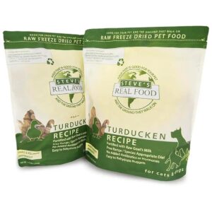 Healthy Freeze-Dried Raw Pet Food Diet with Turkey, Duck, and Chicken