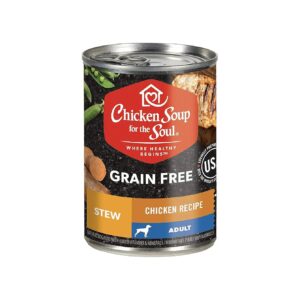 Healthy Grain Free Wet Dog Food with Real Chicken and Fiber