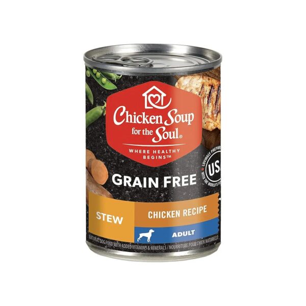 Healthy Grain Free Wet Dog Food with Real Chicken and Fiber