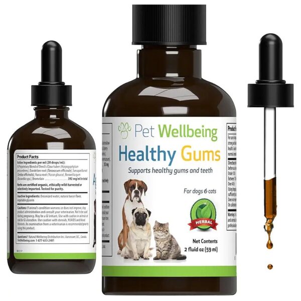 Healthy Gums for Dogs Natural Supplement for Oral Hygiene and Gingivitis Prevention