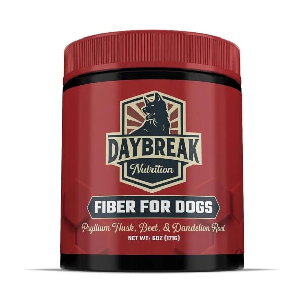 Healthy Gut Fiber Supplement for Dogs with Psyllium Husk, Beet Root, and Prebiotics