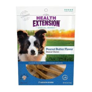 Healthy Peanut Butter Flavor Dog Treats for Dental and Breath Care