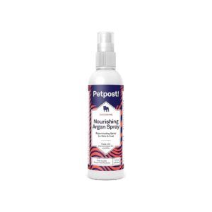 Healthy, Shinier Fur on Sensitive Skin Dogs with Argan Oil Spray, No-Rinse Formula