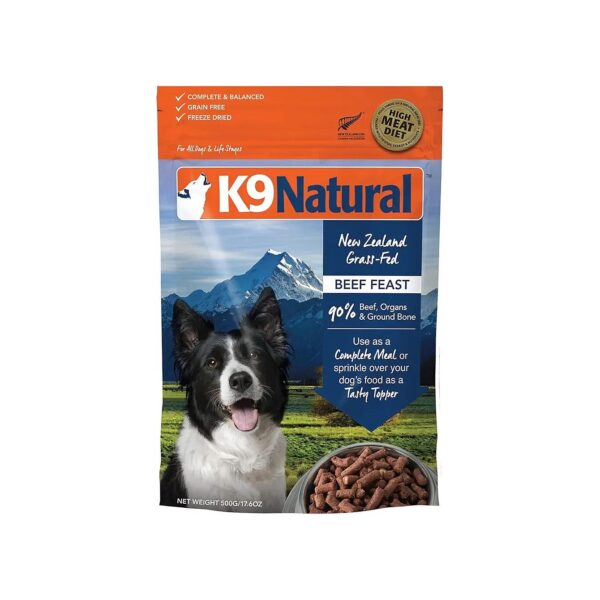 Healthy Skin and Coat Condition Beef Freeze-Dried Dog Food Supplement 6 Ounces