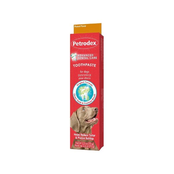 Healthy Teeth and Gums with Peanut Flavor Enzymatic Toothpaste for Dogs