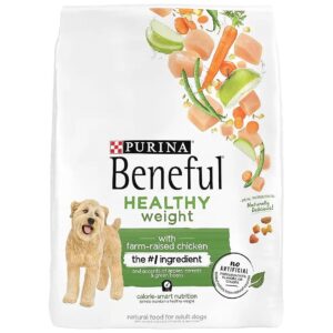 Healthy Weight Dog Food With Farm Raised Chicken And Vitamins For Adult Dogs