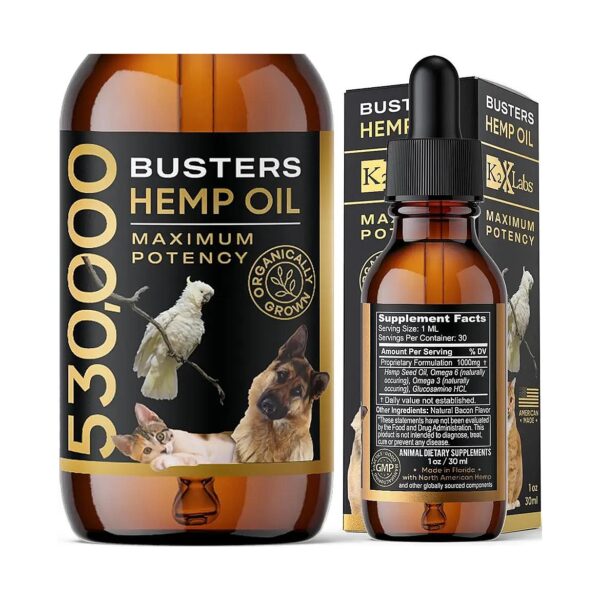 Healthy and Balanced Pets with Buster's Organic Hemp Oil