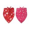 Heart Pattern Valentine's Day Bandana for Small to Extra Large Pets Cats