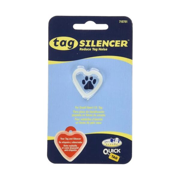 Heart-Shaped Silencer with Single Label for Small Pet Apparel Convenience