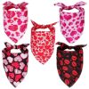 Heart-shaped Valentine's Day Dog Scarf for Medium and Large Dogs Cats - Perfect Gift Idea