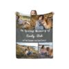 Heartfelt Tribute to Loving Memory of Loss Dog Customized Pet Memorial Blanket