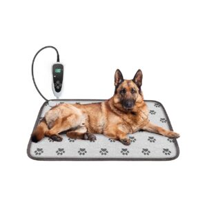 Heated Dog Bed with Chew-Resistant Steel Cord for Puppy Heating Comfort and Safety