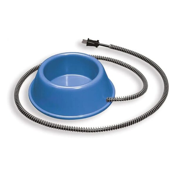 Heated Dog Bowl with Anti Tip Base and Resilient Plastic