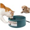 Heated Water Bowl for Outdoor Pets, Insulated Waterer for Cats, Dogs, and Livestock