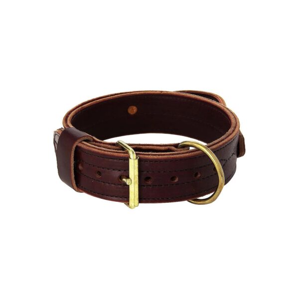 Heavy Agitation Collar with Handle, 2-Inch, Burgundy, Made by Expert American Craftsmen