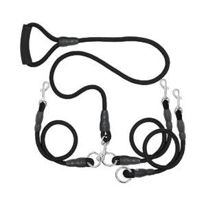 Heavy Duty 3 Dog Leash No Tangle for Walking Multiple Dogs Freely