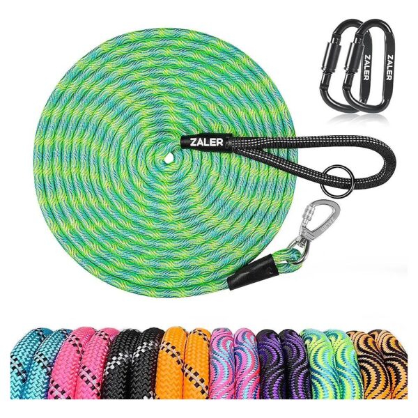 Heavy Duty 30 Foot Check Cord Leash for Dog Agility Training and Recalls