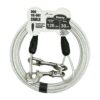 Heavy Duty 30ft Reflective Dog Tie-Out Cable for Dogs Up to 125 Pounds