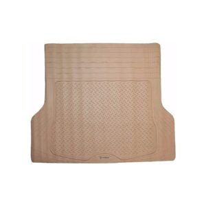 Heavy Duty All Weather Rubber Beige Car Liners Trunk Cargo Floor Mats