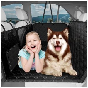 Heavy Duty Back Seat Dog Cover with Detachable Hammock for Ultimate Comfort and Safety