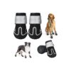 Heavy-Duty Dog Boots for Large Dogs - Size 7 Black - Anti-Slip Sole and Reflective Strip