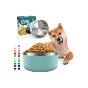 Heavy Duty Dog Bowl for Medium to Large Dogs 64 Oz Stainless Steel