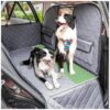 Heavy Duty Dog Car Back Seat Extender with Front Barrier for Small and Large Dogs