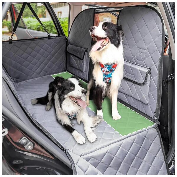 Heavy Duty Dog Car Back Seat Extender with Front Barrier for Small and Large Dogs