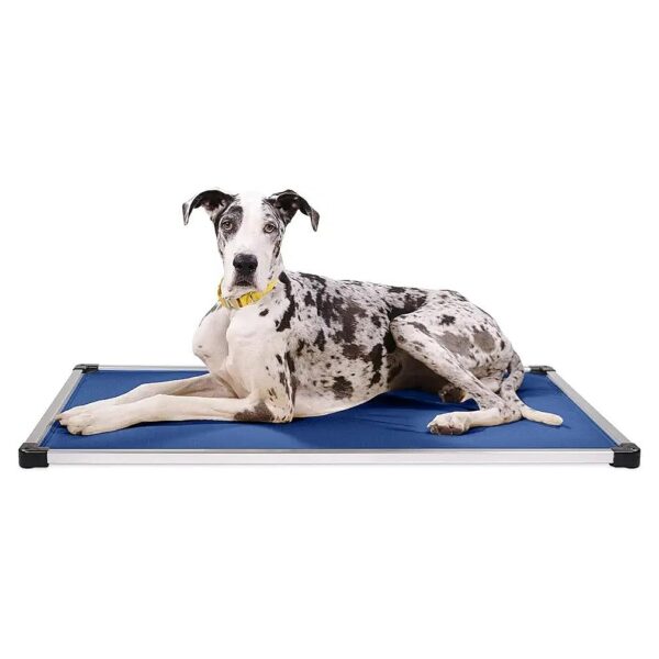 Heavy Duty Dog Crate Pad Bed For Aggressive Chewers Blue Quartz Color