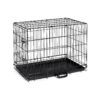 Heavy-Duty Dog Crate for Small Breeds with Single Door and Multiple Locks