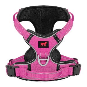 Heavy Duty Dog Harness for Large Dogs with Easy Walk Leash Clips