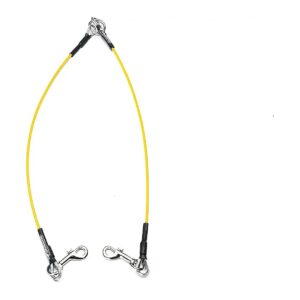 Heavy Duty Dog Leash Cable Yellow for Large and Small Breed Dogs