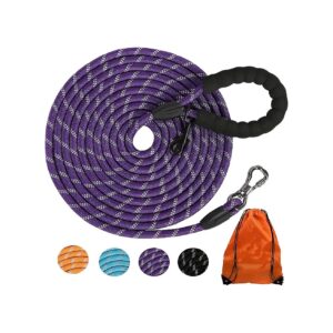 Heavy Duty Dog Leash and Tie Out Rope for Large Medium Small Dogs Inside and Outside Use