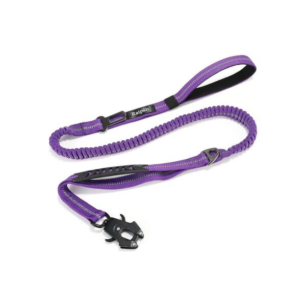 Heavy Duty Dog Leash with 4-6FT Tactical Bungee and 2 Handles for Training and Walking