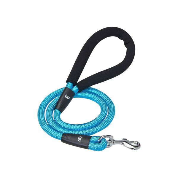 Heavy Duty Dog Leash with Padded Handle and Durable Rope Construction for Active Dogs